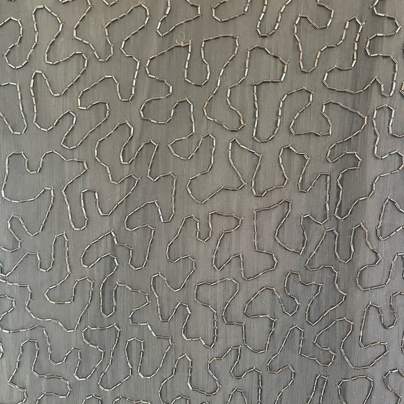 Laurence Kazar Beaded Silk Flapper Dress Size M - Picture 3 of 9